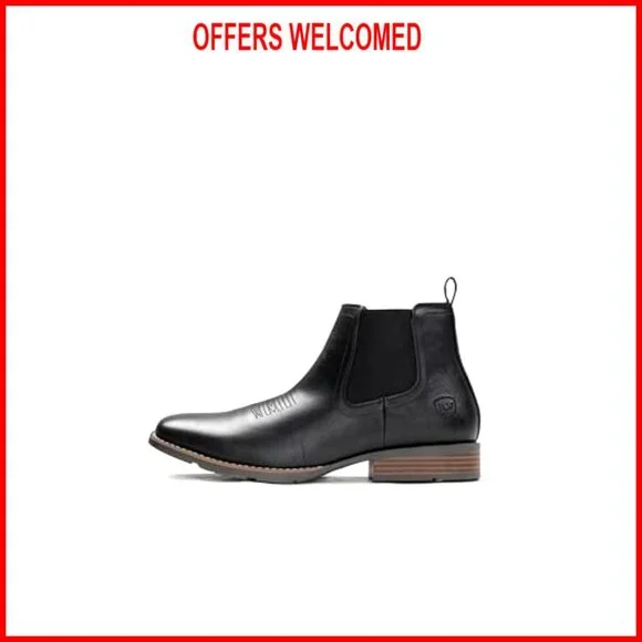 Men's Western Ankle Boots Slip On Chelsea Casual Dress Shoes
